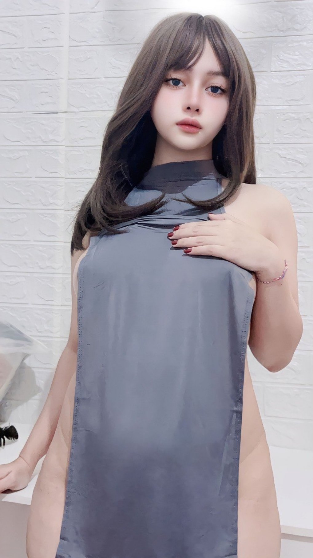 Violet Airis - Grey Dress , WOWWW BAR BAR! 13 follow Twitter Cheetoz 23